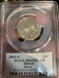 2003-S 25C Illinois Silver PR69DCAM