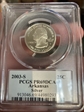 2003-S 25C Arkansas Silver PR69DCAM