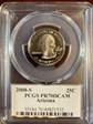 2008-S 25C Arizona PR70DCAM