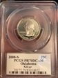 2008-S 25C Oklahoma Silver PR70DCAM