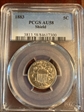 1883 5C Shield AU58