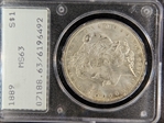 1889 $1 MS63