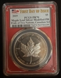2019 $5 Maple Leaf Silver Modified PR Pride of Two Nations, Canadian Set FDI PR70