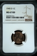 1945-D 1C MS67RD
