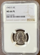 1943-S 5C MS66PL