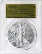 2016-(S) $1 Silver 30th Anniversary Struck at San Francisco Gold Foil 1 of 2016 MS70