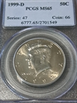 1999-D 50C MS65