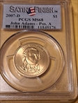 2007-D $1 John Adams - Pos. A Satin Finish SP68