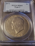 1972 $1 Type 1 MS64