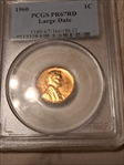 1960 1C Large Date PR67RD