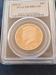 1992-S 50C PR70DCAM
