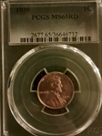 1939 1C MS65RD