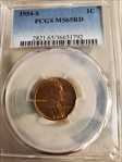 1954-S 1C MS65RD