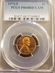 1972-S 1C PR68CAM