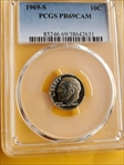 1969-S 10C PR69CAM