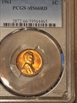 1961 1C MS66RD