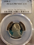 1998-S 5C PR70DCAM