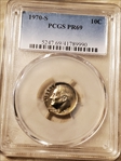 1970-S 10C PR69