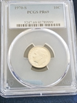 1970-S 10C PR69