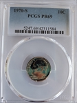 1970-S 10C PR69