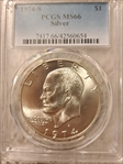 1974-S $1 Silver MS66