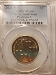 2021-P $1 Native American, Position A MS66