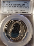 2019-S 50C Apollo 11 50th Anniversary PR70DCAM