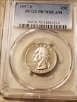 1997-S 25C PR70DCAM