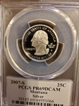 2007-S 25C Montana Silver PR69DCAM