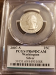 2007-S 25C Washington Silver PR69DCAM