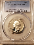1986-S 25C PR69DCAM