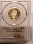 2009-S 25C District of Columbia PR70DCAM