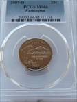 2007-D 25C Washington MS66