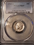 1969-S 10C PR69