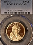 2003-S SAC$1 PR70DCAM