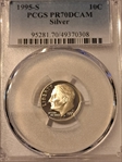 1995-S 10C Silver PR70DCAM