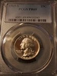 1969-S 25C PR69