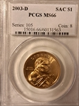 2003-D SAC$1 MS66