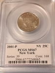 2001-P 25C New York MS67