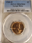 1960-D 1C Large Date MS65RD