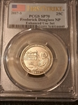 2017-S 25C Frederick Douglass NP Enhanced Unc Set First Strike SP70