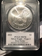 2021 $1 Silver Eagle - Type 2 First Strike Emily S. Damstra MS70