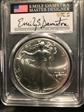 2021 $1 Silver Eagle - Type 2 First Strike Emily S. Damstra MS70