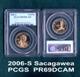 2006-S SAC$1 PR69DCAM