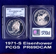 1971-S $1 Silver PR69DCAM