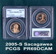 2005-S SAC$1 PR69DCAM