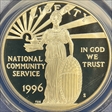 1996-S $1 Nat. Comm. Service PR70DCAM
