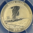 2018-S 25C Block Island NP-Silver Rev PR 50th Anniversary Set PR70