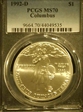 1992-D $1 Columbus MS70