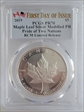 2019 $5 Maple Leaf Silver Modified PR Pride of Two Nations , Canadian Set FDI PR70